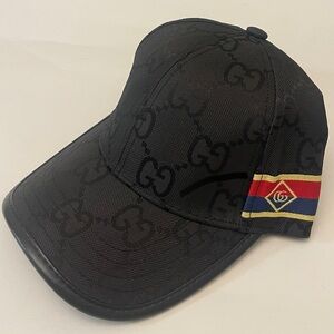 Black Gucci GG Hat